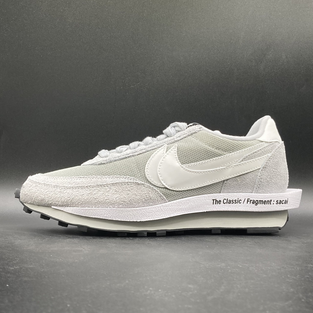 Fragment × sacai × Nike LD Waffle Light Smoke Grey