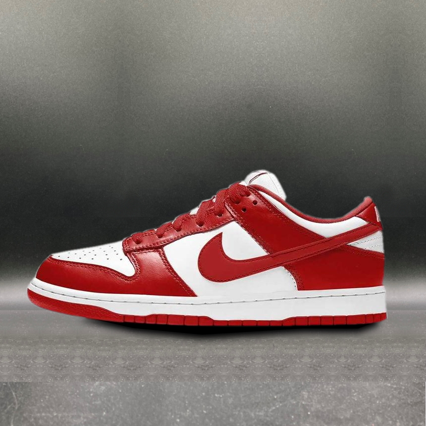 Nike Dunk Low SP White and University Red