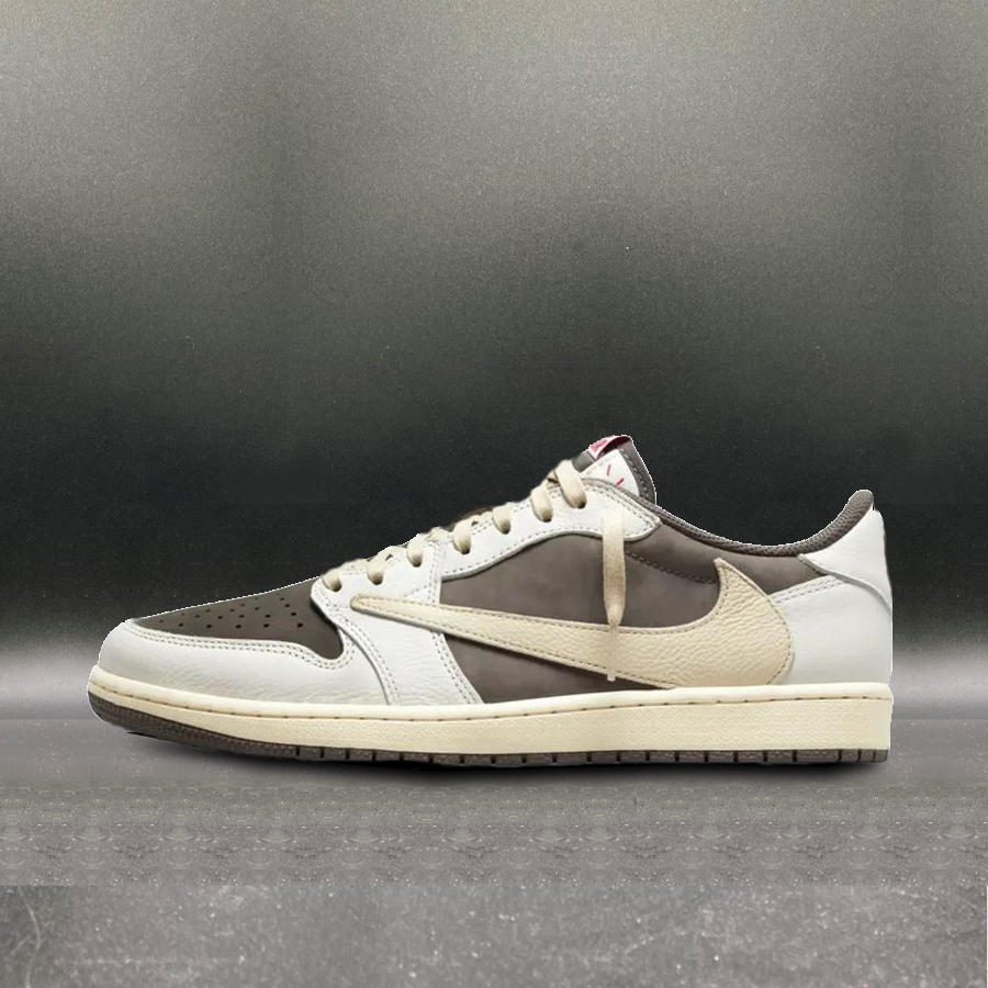 Travis Scott × Nike Air Jordan 1 Low OG SP Reverse Mocha/Sail and Ridgerock