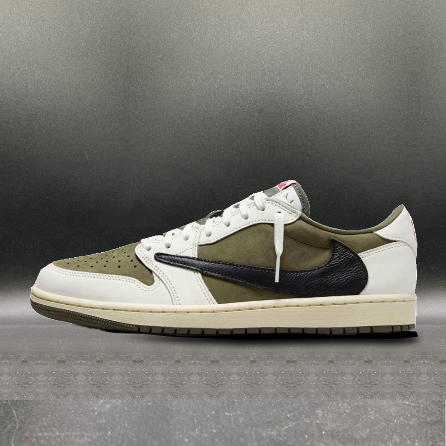 Travis Scott × Nike Air Jordan 1 Low OG SP Reverse Olive