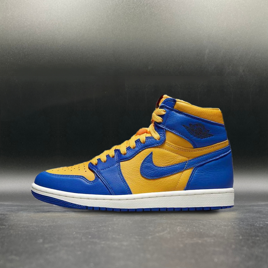 Nike WMNS Air Jordan 1 High OG Game Royal and Varsity Maize