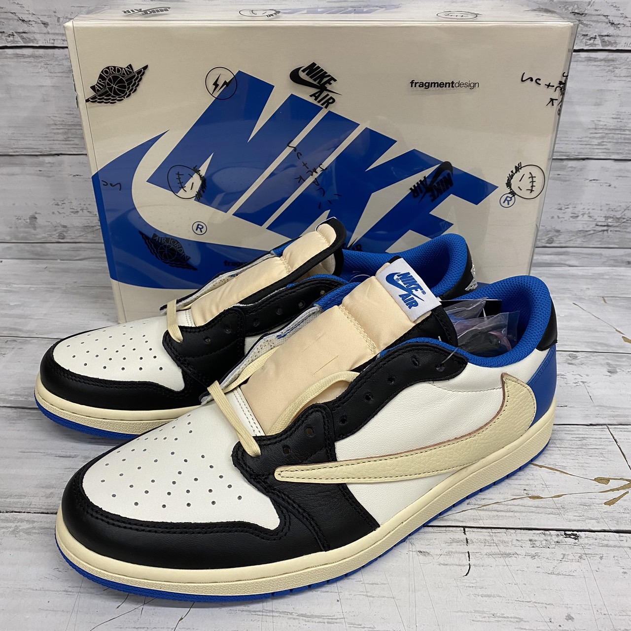 Travis Scott × Fragment × Nike ナイキ Air Jordan 1 Low OG SP “Military Blue” |  スニーカー買取 超高額買取！【チバカンスニーカー】